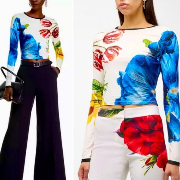 ALICE + OLIVIA Long Sleeved Top - Picture 2 of 8